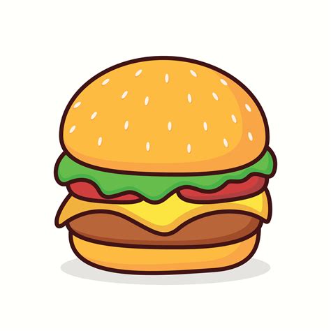 Download Veggie <strong>Cheeseburger</strong> Fast Food PNG 2000x2000. . Cheeseburger clip art